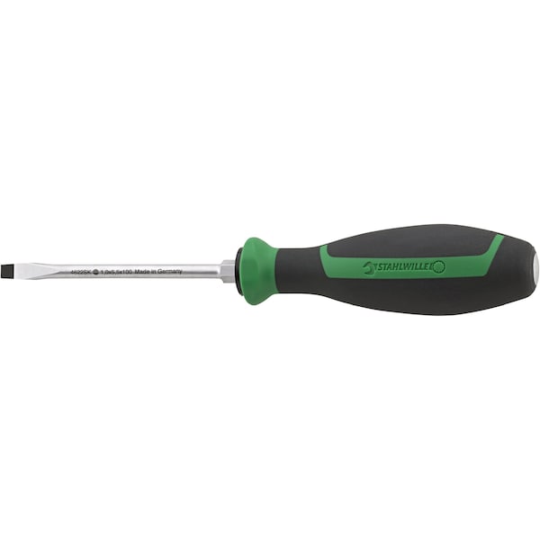 Screwdriver for slotted screws DRALL+ 0, 8 mm x 4, 0 mm blade length 90 mm